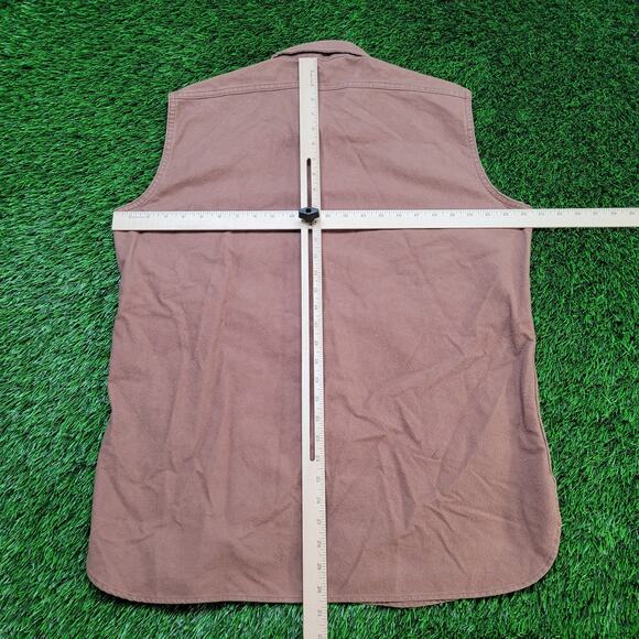 VTG 80s Woolrich USA Made Sleeveless Shirt Men's L Vest Gorpcore - Picture 4 of 9